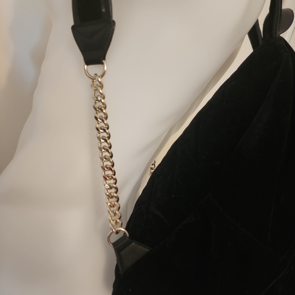 Victoria's Secret Large Velvet Studded Backpack. Condition is New without tags - Picture 6 of 10